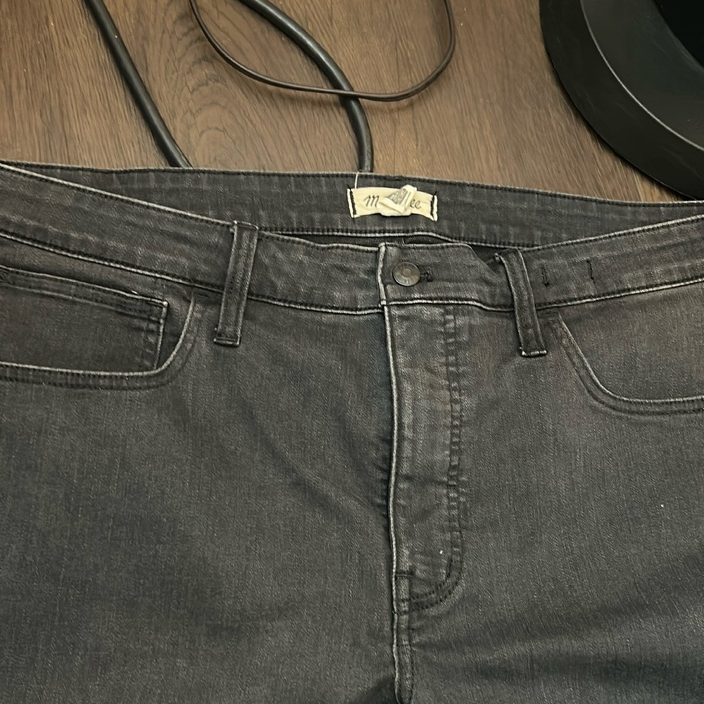 Size 22 Madewell road tripper skinny flare with slit